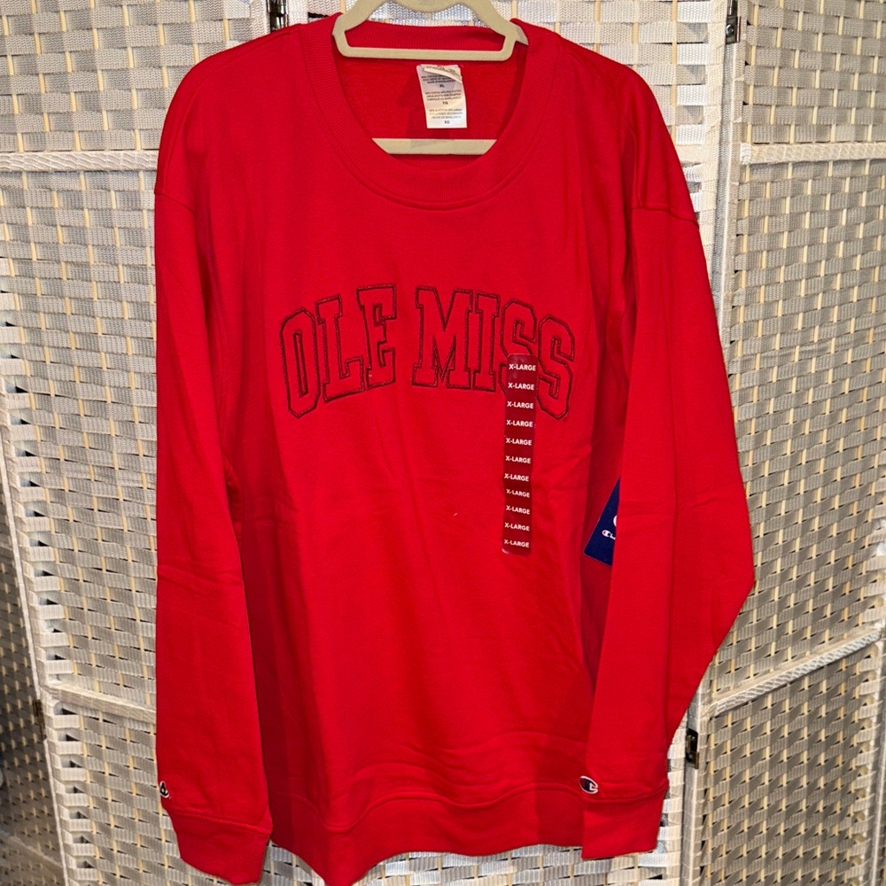 Champion Red Crew Neck Sweater